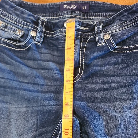 Miss Me Dark Blue Boot Cut Jeans - Picture 6 of 14